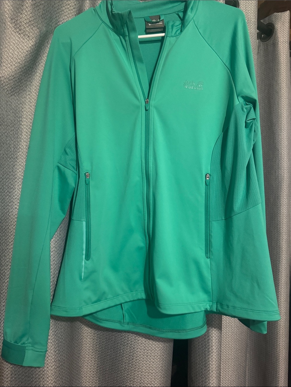 Jack Wolfskin Teal Green Full-Zip Utility Jacket